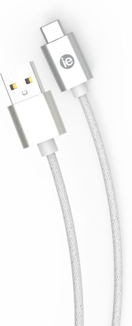 iEssentials 10ft Braided USB-C to USB A Cable White