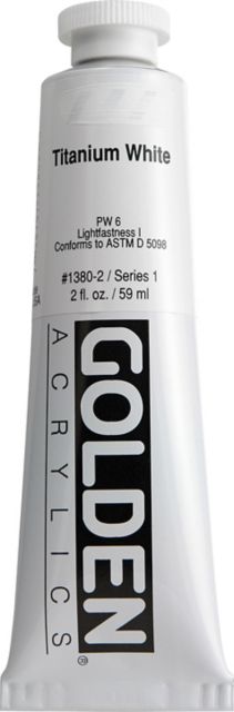 Heavy Body Acrylic 2 oz Tube Titanium White