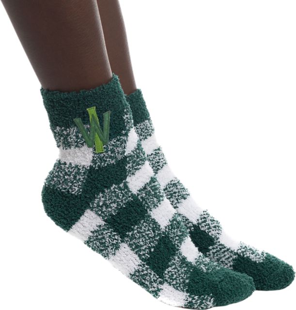 Illinois Wesleyan University Buffalo Check Socks