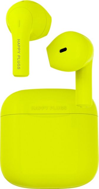 Happy Plugs Joy True Wireless Earbuds, Neon Yellow