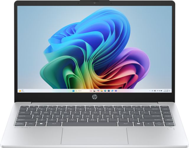 HP 14'' Copilot+ Omnibook 3 - AMD Ryzen AI 5 340 16GB 512GB SSD Windows 11 Home, Glacial Silver