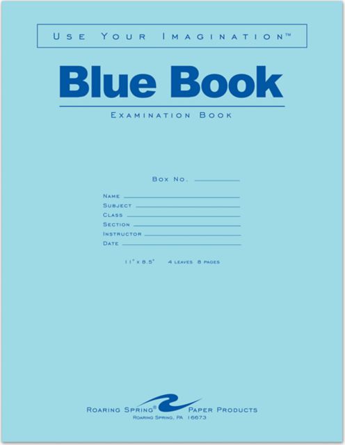 BLUE BK 11x8.5 4SH/8PG