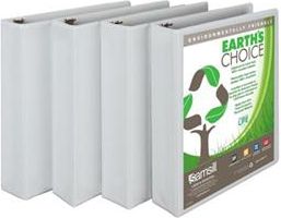 BINDER EARTHCHOICE 1.5 4PK WH